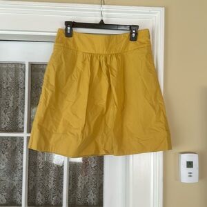 J crew yellow skirt.  Size 6
